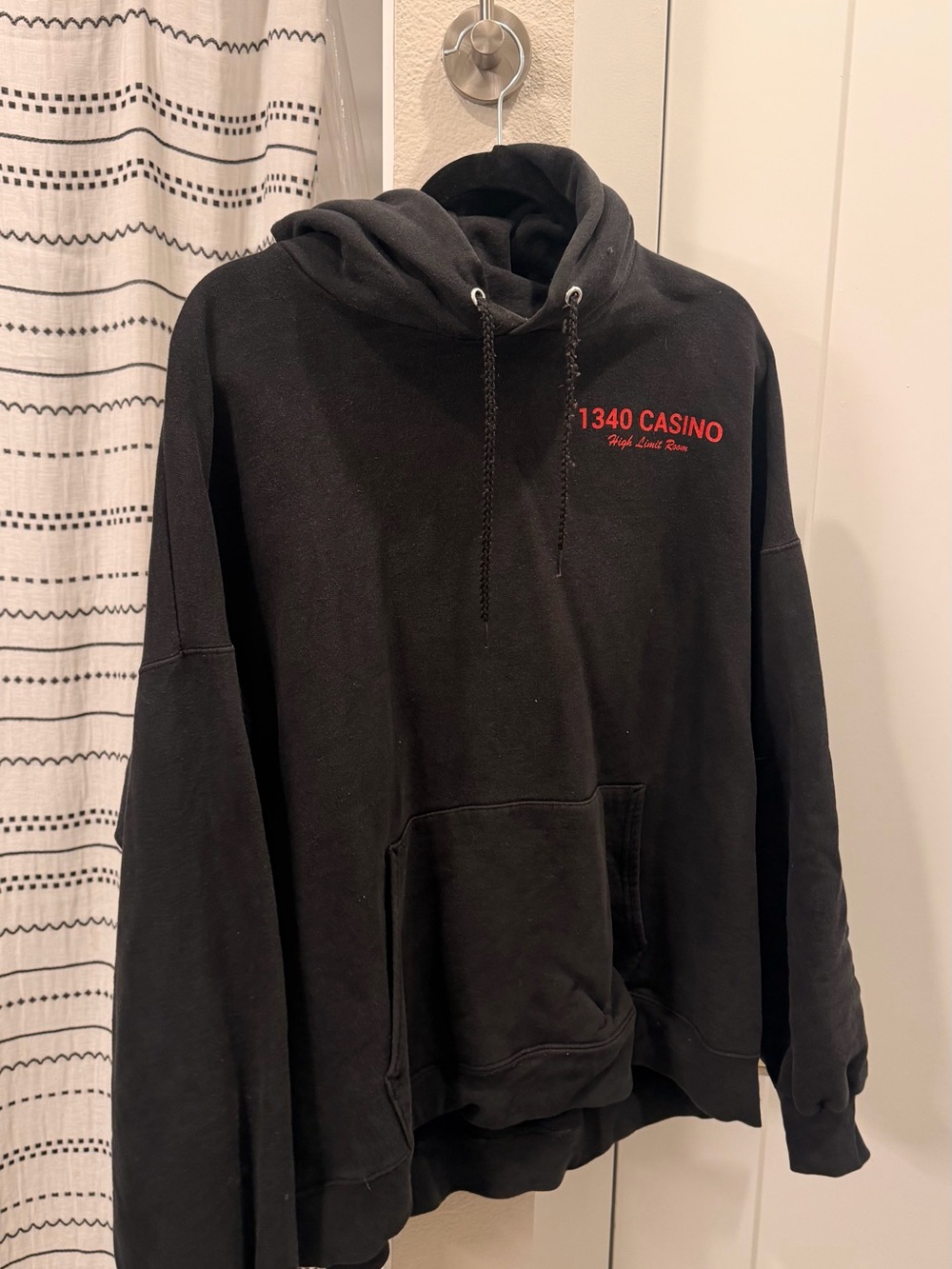 Men's Black Pullover Hoodie